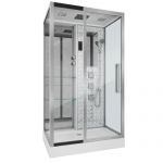 Душевая кабина Niagara Luxe NG-7713WL (820x1200х2150) низкий поддон стенки БЕЛЫЕ